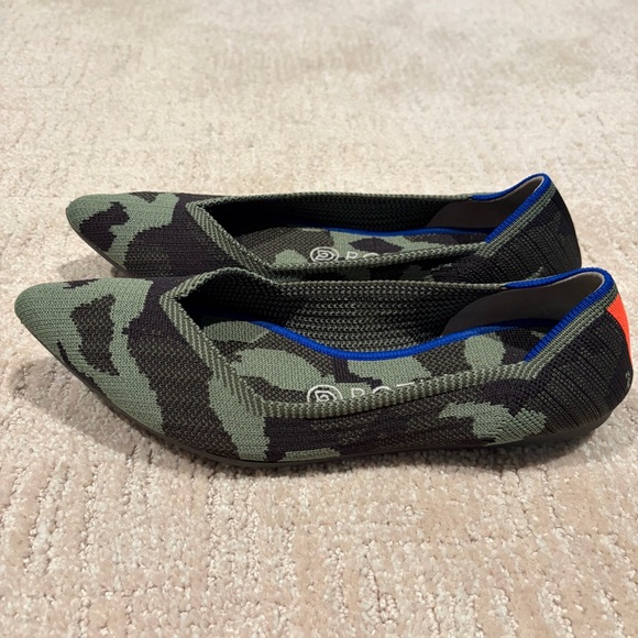 Rothy's The Point Camouflage Slip On Flats 7.5 - Picture 2 of 7